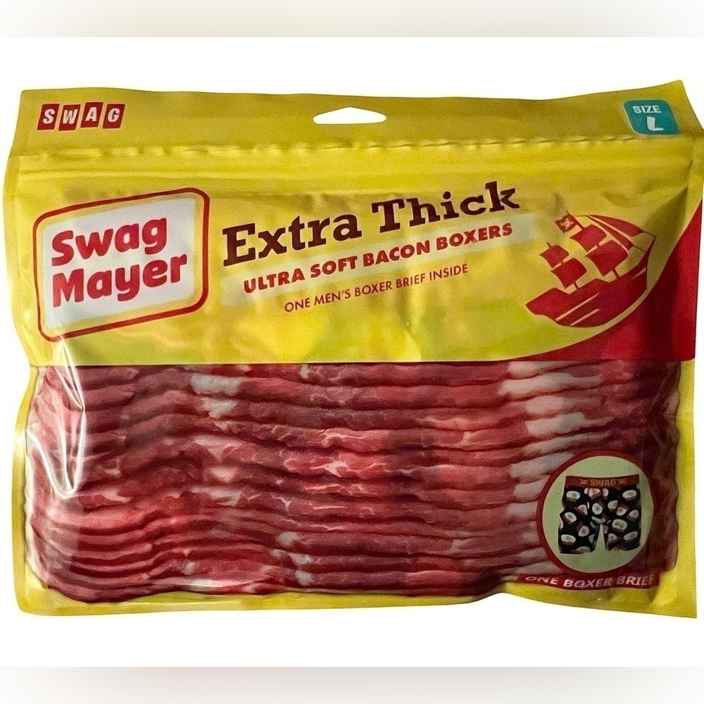 Swag Men’s Bacon Novelty Boxer Briefs